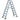 Wienerstige aluminium 2x8 trin 1,90 m - 1