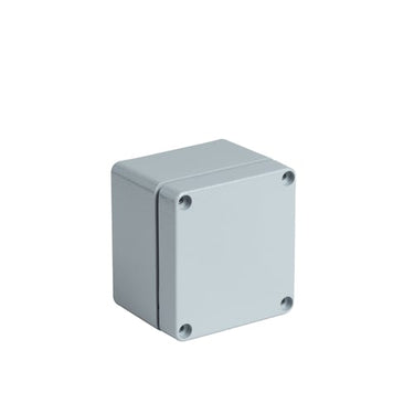 Monteringskasse aluminium 80x75x57mm (BxLxH) IK 08 IP66/IP67 NEMA type 4X grå CAD RAL 7001 - 1