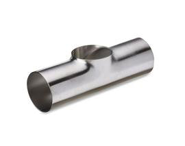 T-stykke DS kort 304L satin Ø25,0X1,2 - 1