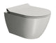 GSI Pura vægtoilet 50x36cm Swirlflush mat grå - 1