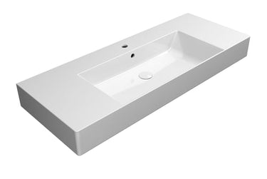 GSI Kube X håndvask 120x47cm væg hh/ovl hvid - 1