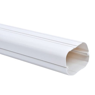 Varmepumpekanal 77 x 64 x 2000 mm hvid - 1