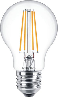 3+1 Promopak Philips LED Filament Standard Dæmpbar 8-60W A60 E27 827 Klar - 1