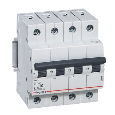 RX³ MCB automatsikring C10 4pol 4M 6000A - 1