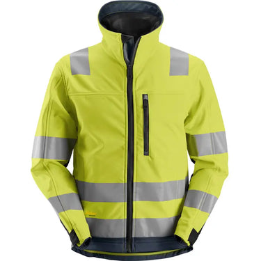 Snickers AllroundWork High-Vis softshell 1230 gul/navy kl 3 str XS - 1