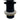 Bundventil push-up 1 1/4" m/overløb sort - 1
