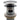 Bundventil push-up 1 1/4" m/overløb krom - 1