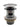 Bundventil push-up 1 1/4" m/overløb krom - 1