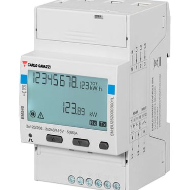 Energimåler 3-faset MID-B 65A direkte Puls DIN 54mm 55°C - 1
