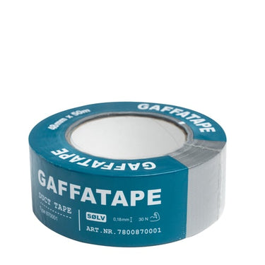 Gaffatape 48 mm x 50 meter sølvfarvet - 1