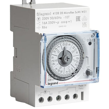 MicroRex Auto SuWi QW31 Analog Ugeur 16A 1-Skiftekontakt 3M - 1