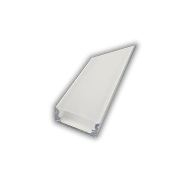 Alu profil 8 hvid med opal cover - 2,5 m - 1
