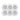 Sabina Low profile CCT 6-pack ISO Mat Hvid 560-590lm 4,9W Indendørs/udendørs DIM IP65 - 4