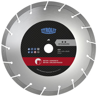 Diamant tørskæreskive Standard 150x2,6x22,23 Armeret beton - 1