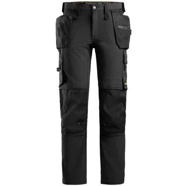 Snickers AW buks 4-stretch med hylsterlommer 6271 Str: 048 sort - 1