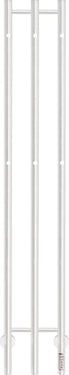 KRISS Trio el håndklædetørrer 1480x230mm hvid lakeret rf stål - 1