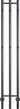 KRISS Trio el håndklædetørrer 1480x23 mm matsort lakeret rf stål - 1