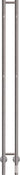 KRISS Twin el håndklædetørrer 1480x130mm bør rf stål - 1