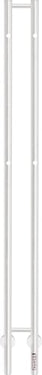 KRISS Twin el håndklædetørrer 1480x130mm hvid lakeret rf stål - 1