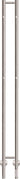 KRISS Twin el håndklædetørrer 1480x130mm pol rf stål - 1