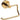 KRISS Simple toiletpapirholder m/bøjlegreb u/låg blank messing/guld (PVD) - 1