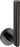 KRISS Simple reservepapirholder lodret matsort lakeret messing - 1