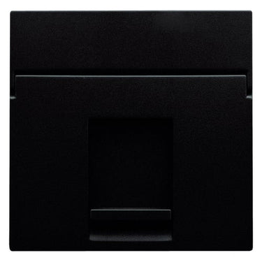 Afdækning til dataudtag 1x RJ45 dark brown - 1