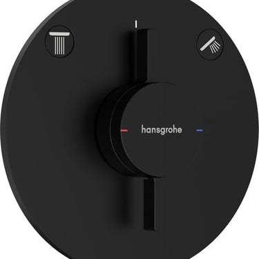 hansgrohe DuoTurn S armatur til indbygning 2 udtag mat sort - 1