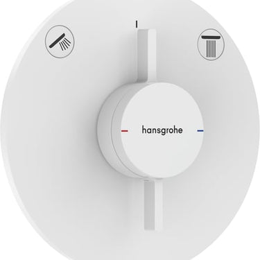 hansgrohe DuoTurn S armatur til indbygning 2 udtag mat hvid - 1