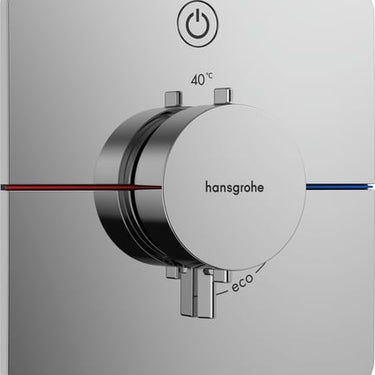 hansgrohe ShowerSelect Comfort Q termostatarmatur til indbygning med afspærring til 1 udtag krom - 1