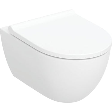 Geberit Acanto sampak væghængt toilet Turboflush/sæde SC/QR hvid/KeraTect - 1