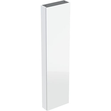 Geberit højskab 1 låge + indv spejl 45 x 180 cm korpus hvid højglans/forside hvid glas blankt - 1