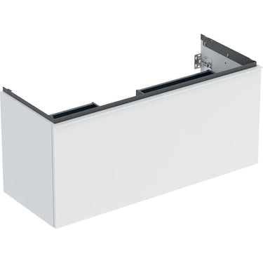 Geberit Acanto underskab til håndvask 120 cm 1 sk + 1 indv sk hvid mat/håndtag hvid mat - 1