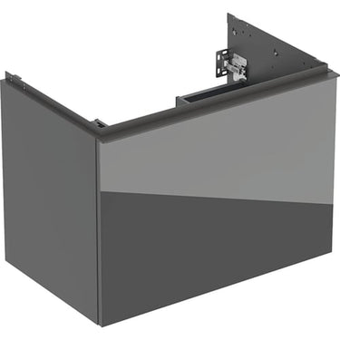 Geberit Acanto underskab til håndvask 75 cm 1 sk + 1 indv sk lava glas blankt/håndtag lava mat - 1