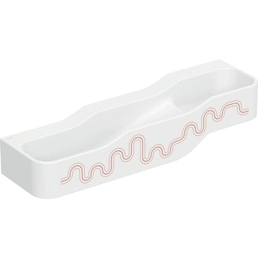 Geberit Bambini lege- og vaskekumme 3 vaskepl lav vask venstre 140 cm u/hh Karminrød - 1