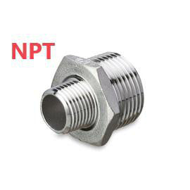 Brystnippel NPT 4408/316 20 Bar 1/4"x1/8" - 1