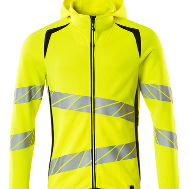 Mascot Hættetrøje med lynlås 19284 Hi-Vis gul/sort str XL - 1