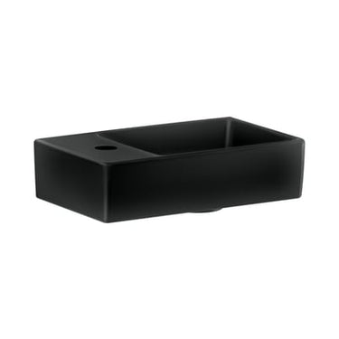 Gustavsberg Artic S håndvask 36cm højre hh tv mat sort - 1