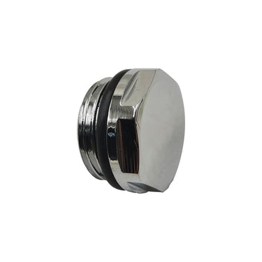 Afslutningsprop m/o-ring 1/2" krom - 1