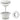 Damixa bundventil Ø63mm 1 1/4" push-up mat hvid - 1