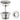 Damixa bundventil Ø63mm 1 1/4" push-up Steel PVD - 1