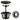 Damixa bundventil Ø63mm 1 1/4" push-up børstet grafitgrå PVD - 1