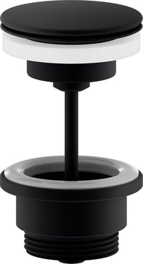 Damixa bundventil Ø63mm 1 1/4" "altid åben" mat sort - 1