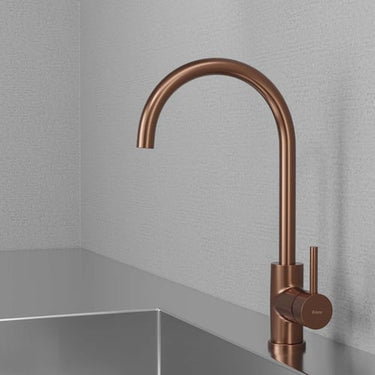 Lavabo Primy Steel Curve køkkenarmatur 380mm tud PVD Amber - 1