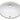Lavabo Tea håndvask porcelæn 560x415x200mm underlim hvid - 1
