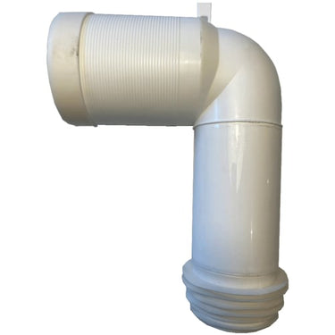 Lavabo SW-tilslutningsrør 90° plast hvid - 1