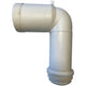 Lavabo SW-tilslutningsrør 90° plast hvid - 1
