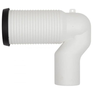 Lavabo SW-tilslutningsrør 340x290mm Ø100/Ø97mm plast hvid - 1