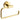 Lavabo Luna toiletpapirholder messing messing - 1