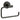 Lavabo Luna toiletpapirholder messing matsort - 1